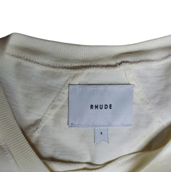 RHUDE X KITH | Oversized Pocket Tee | Cream | Big Logo | Collab | Sample | SS19 - Picture 5 of 12